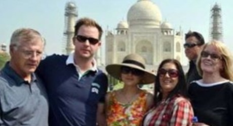 Preity Zinta with Husband Gene Goodenough visit Taj Mahal