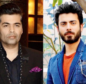 Fawad Khan and Karan Johar